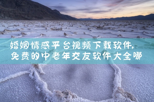 婚姻情感平台视频下载软件
