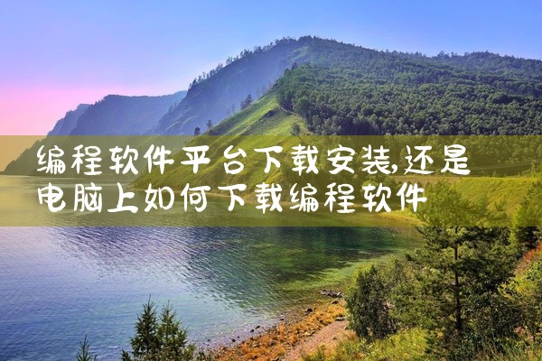 编程软件平台下载安装
