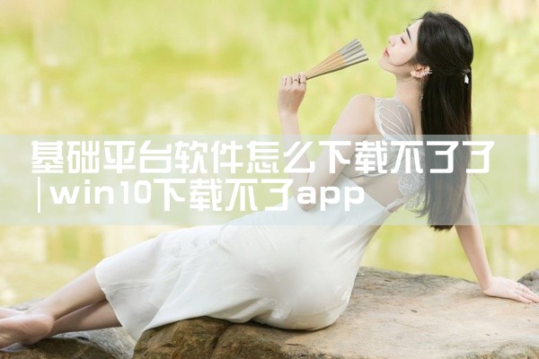 基础平台软件怎么下载不了了